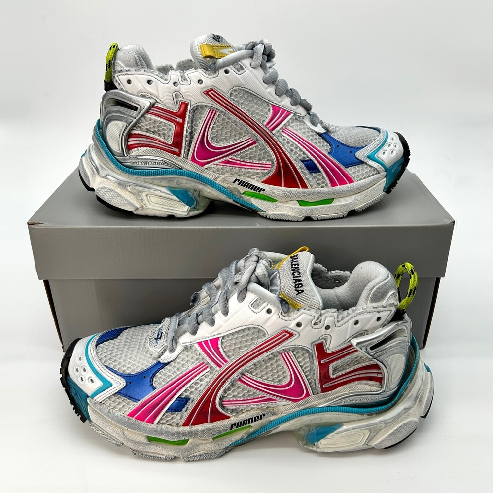 Balenciaga Runner Sneakers Womens Size 10 US, 40 EU Multicolor Mesh RARE NEW NIB